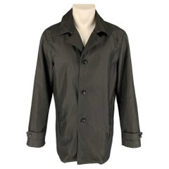 CALVIN KLEIN COLLECTION Size 40 Black Polyester Blend Coat