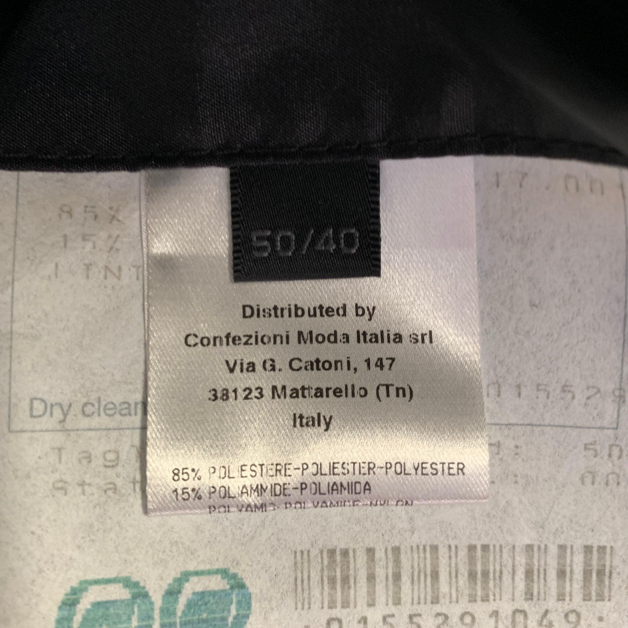 CALVIN KLEIN COLLECTION Größe 40 Schwarz Gesteppte Polyester-Zip Up Jacke im Angebot 5