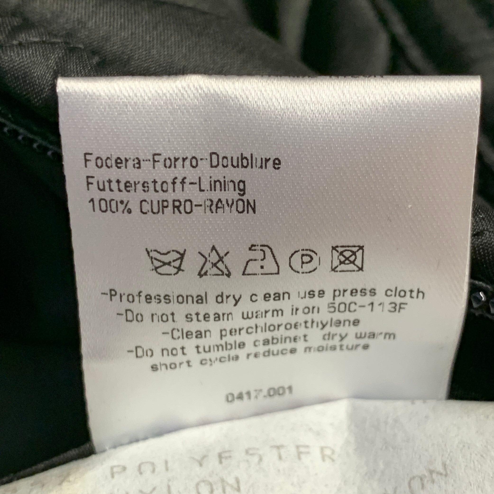 CALVIN KLEIN COLLECTION Größe 40 Schwarz Gesteppte Polyester-Zip Up Jacke im Angebot 6