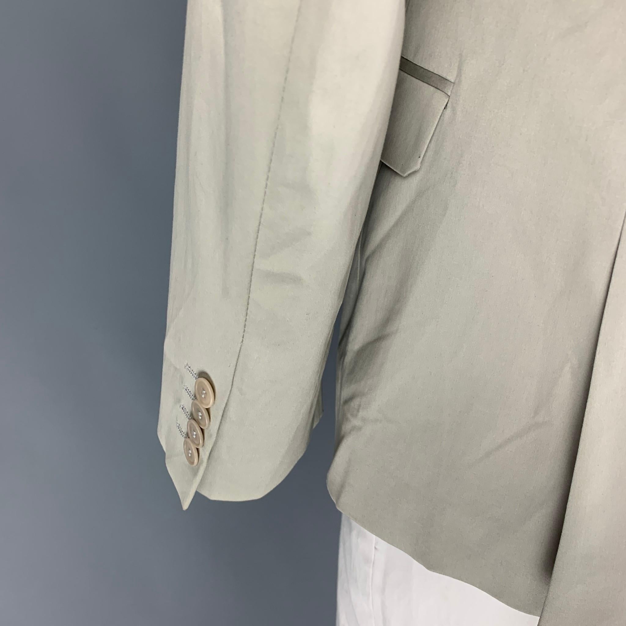 Men's CALVIN KLEIN COLLECTION Size 40 Khaki Cotton Sport Coat