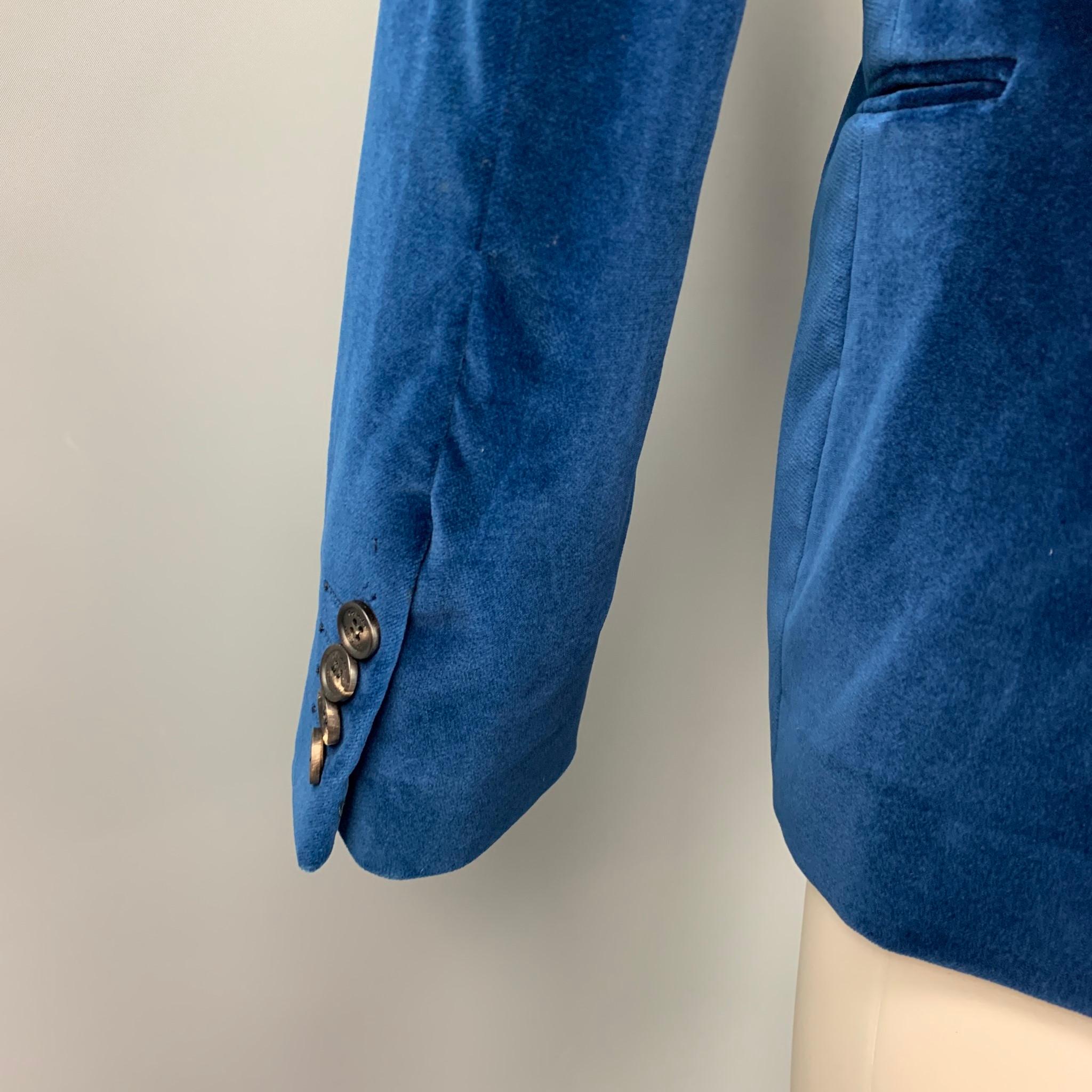 royal blue velvet coat
