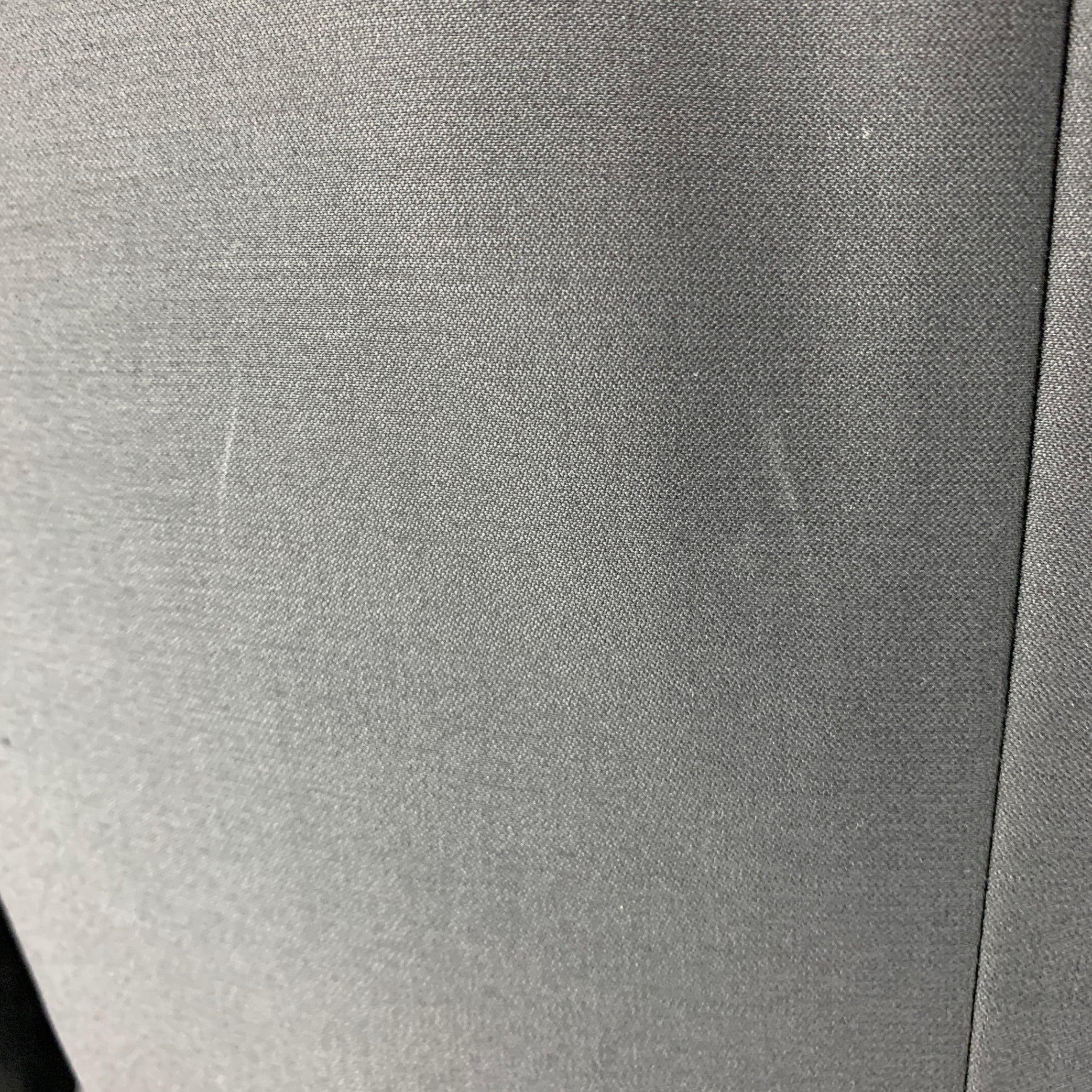 CALVIN KLEIN COLLECTION Size 44 Black Wool Notch Lapel Sport Coat For Sale 1