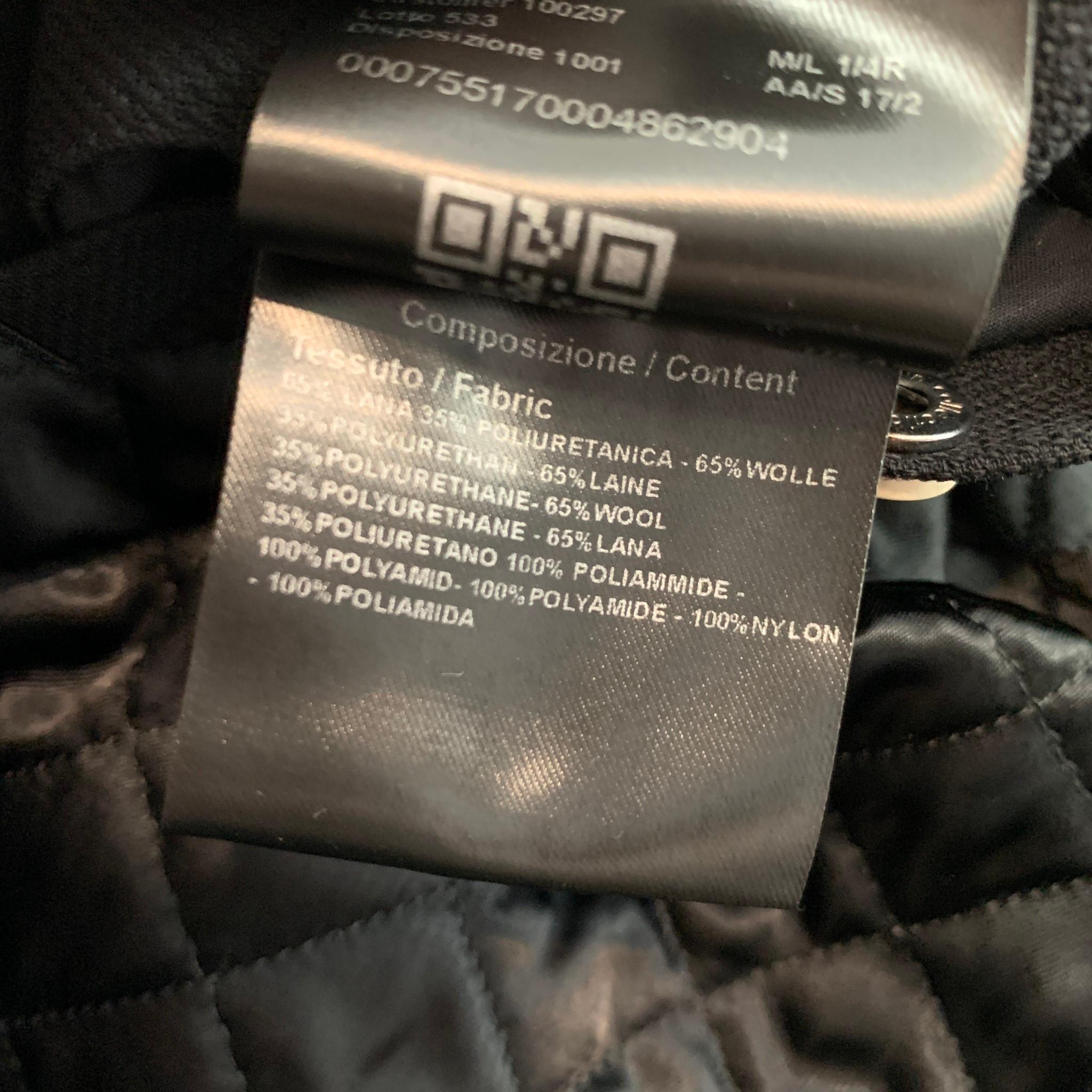 CALVIN KLEIN COLLECTION Size M Black & Beige Mixed Fabrics Jacket 2