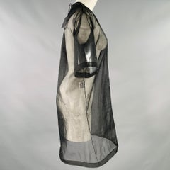 CALVIN KLEIN COLLECTION Size XS Wilson Black Mesh T-Shirt Dress