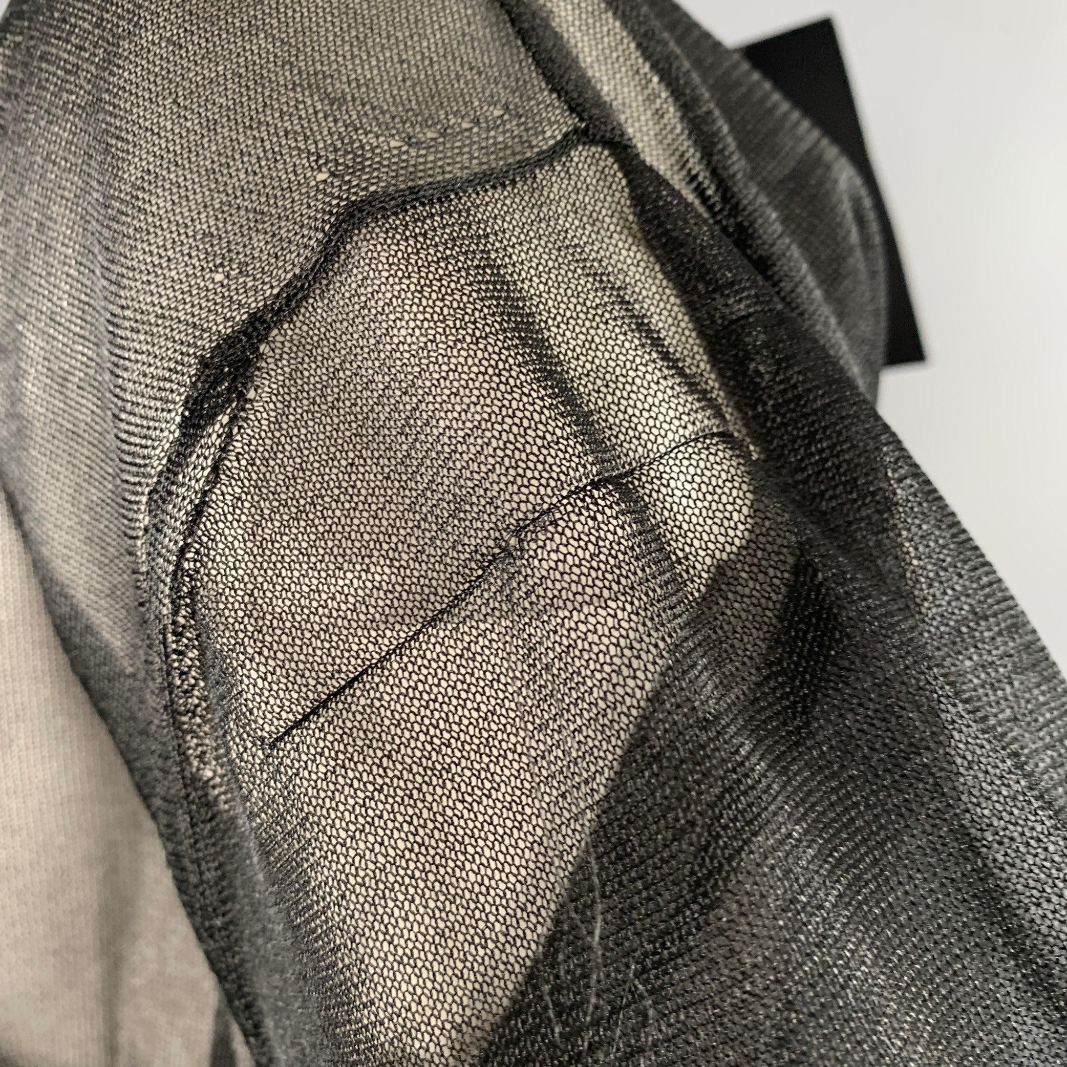 CALVIN KLEIN COLLECTION Size XS Wilson Black Mesh T-Shirt Dress For Sale 4