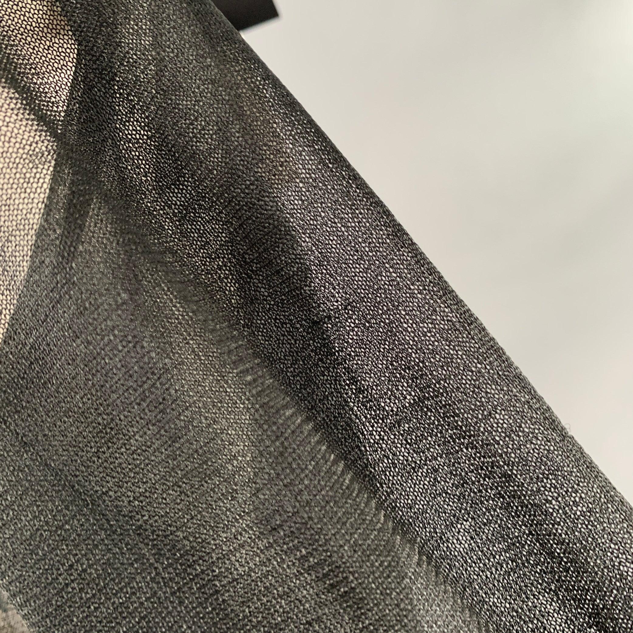 CALVIN KLEIN COLLECTION Size XS Wilson Black Mesh T-Shirt Dress For Sale 5