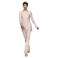 Calvin Klein Collection Spring 1996 Runway Sheer White Tunic Dress