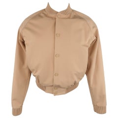 CALVIN KLEIN COLLECTION Spring 2015 Runway 38 Blush Nude Tan Bomber Jacket