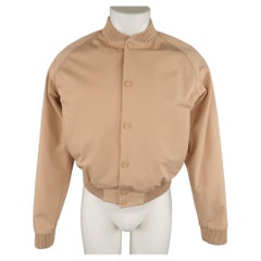 CALVIN KLEIN COLLECTION Spring 2015 Runway 38 Blush Nude Tan Bomber Jacket