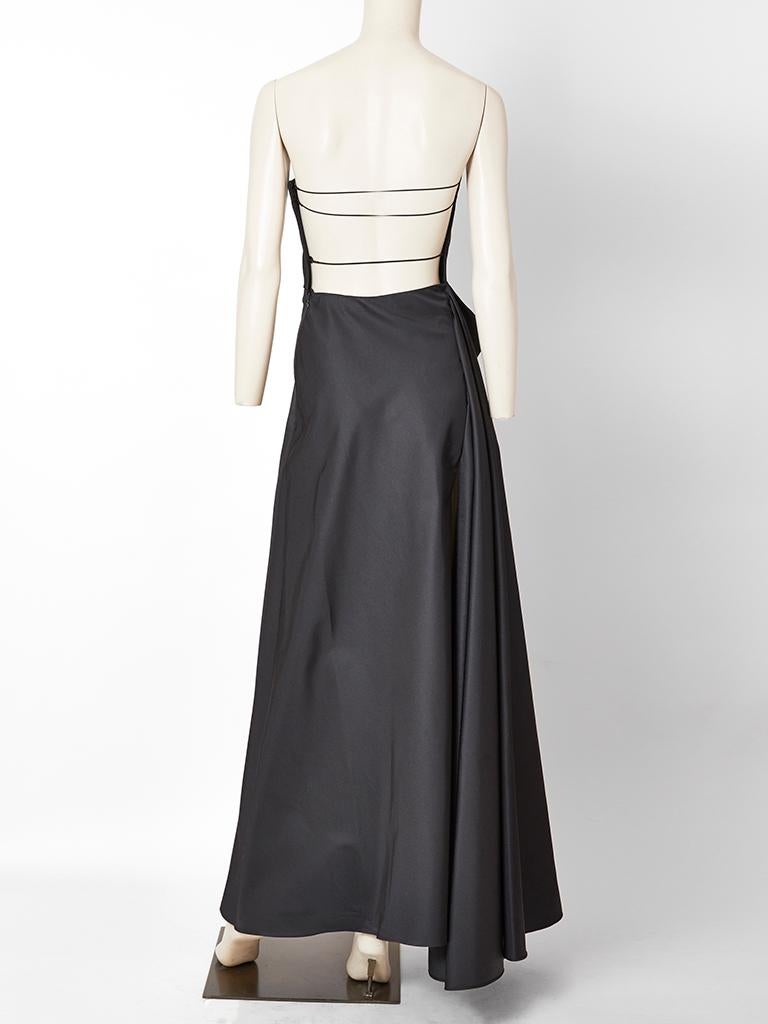 calvin klein strapless gown
