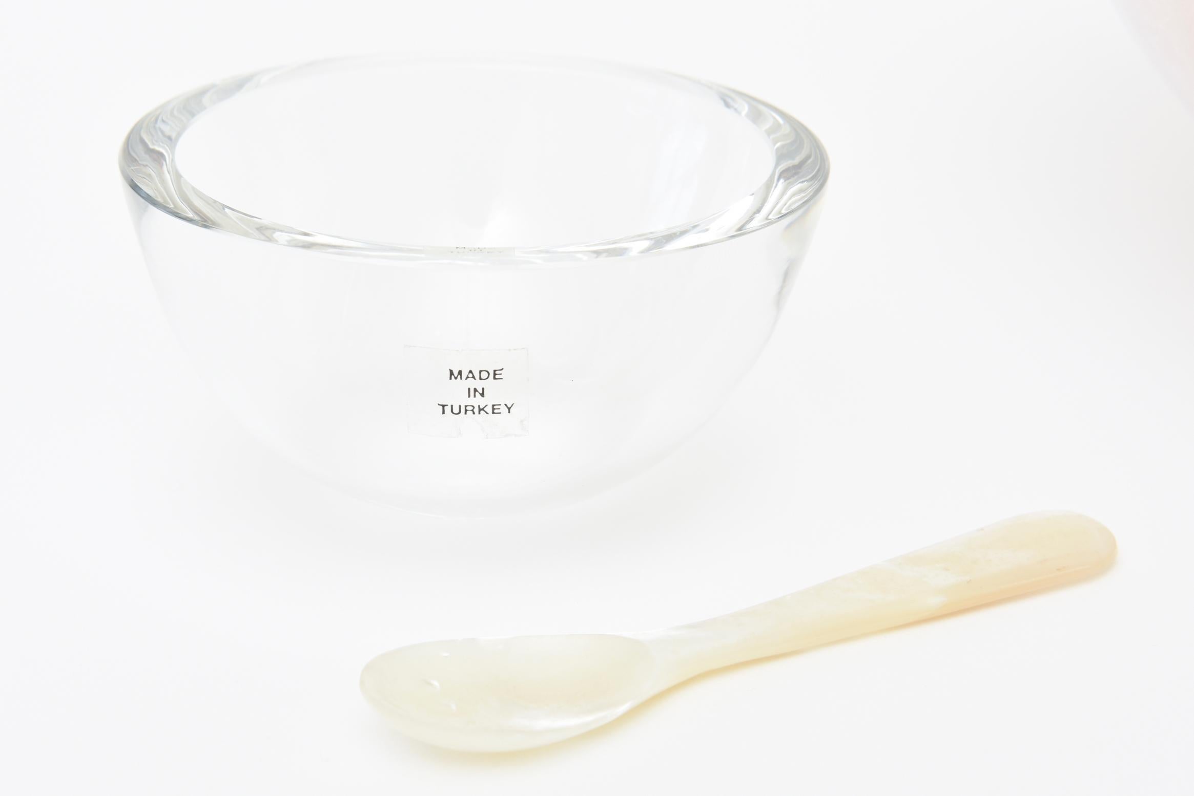 Late 20th Century Calvin Klein for Swid Powell Silver Plate Caviar Bowl Barware