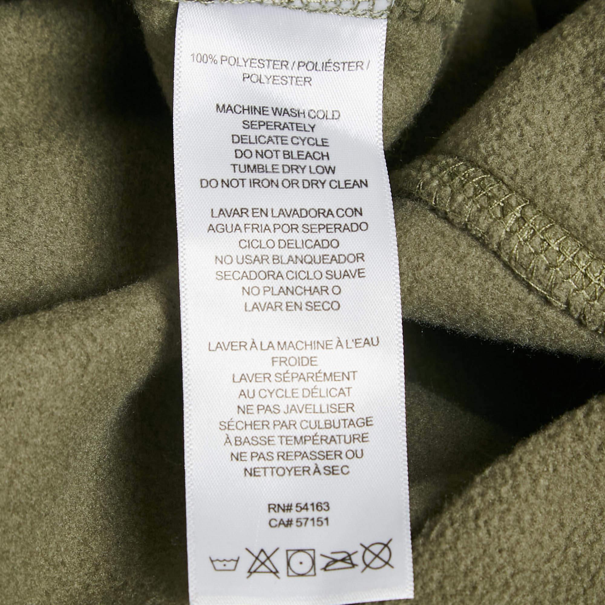Calvin Klein Green Synthetic Fleece Performance Jacket XL Pour femmes en vente