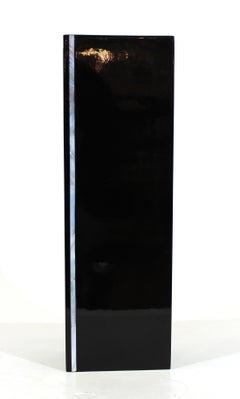 Moderne Vase aus schwarzem Lack von Calvin Klein