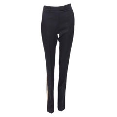 CALVIN KLEIN Raf Simons 2018 noir blanc or pantalon droit US0 XXS