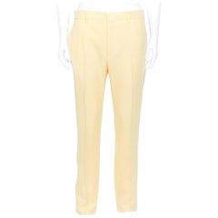 CALVIN KLEIN RAF SIMONS AW18 yellow navy red straight leg trousers US40 IT50