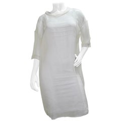 Retro Calvin Klein Sheer Organza Long Tunic 