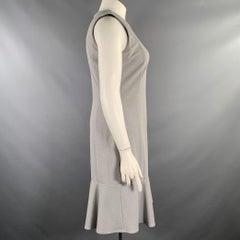 CALVIN KLEIN Size 12 Gray Polyester Blend Heather Sleeveless Dress