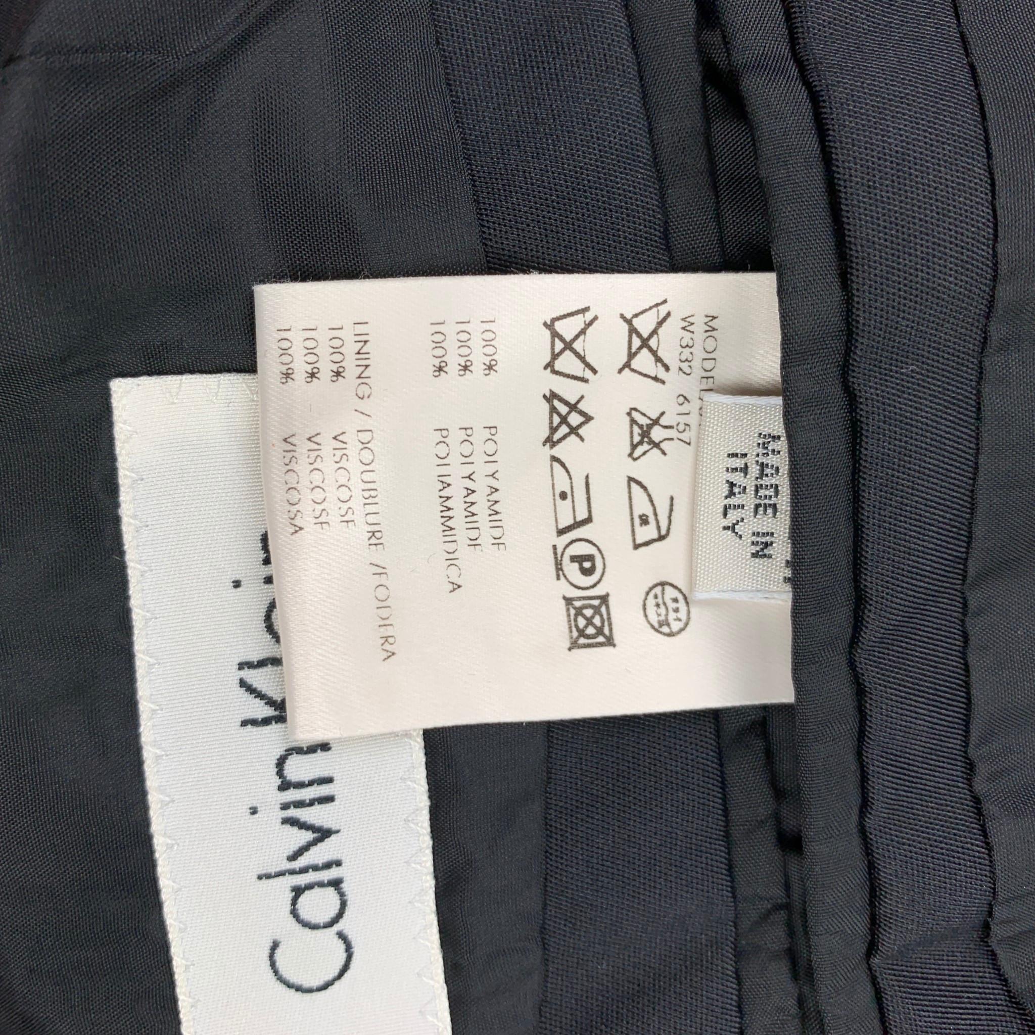 Men's CALVIN KLEIN Size 36 Black Polyamide Hidden Snaps Jacket