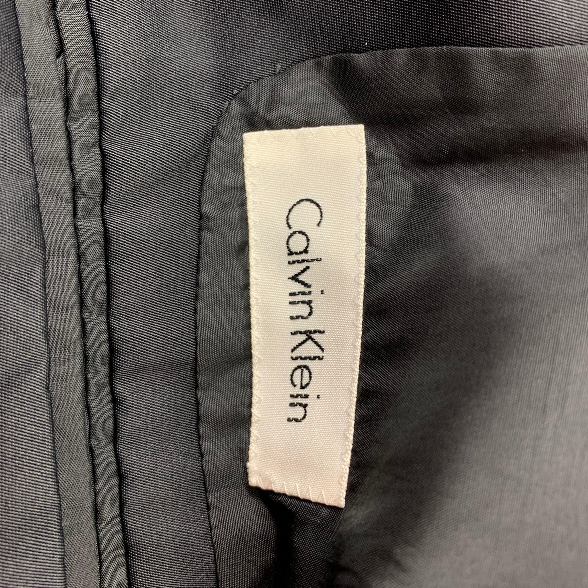 CALVIN KLEIN Size 36 Black Polyamide Hidden Snaps Jacket 1