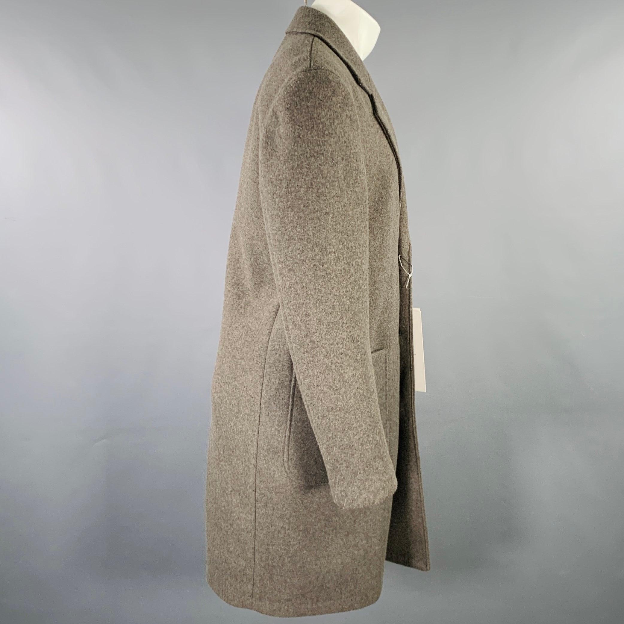 Grigio Calvin Klein Taglia 36 Cappotto in misto poliestere grigio erica in vendita