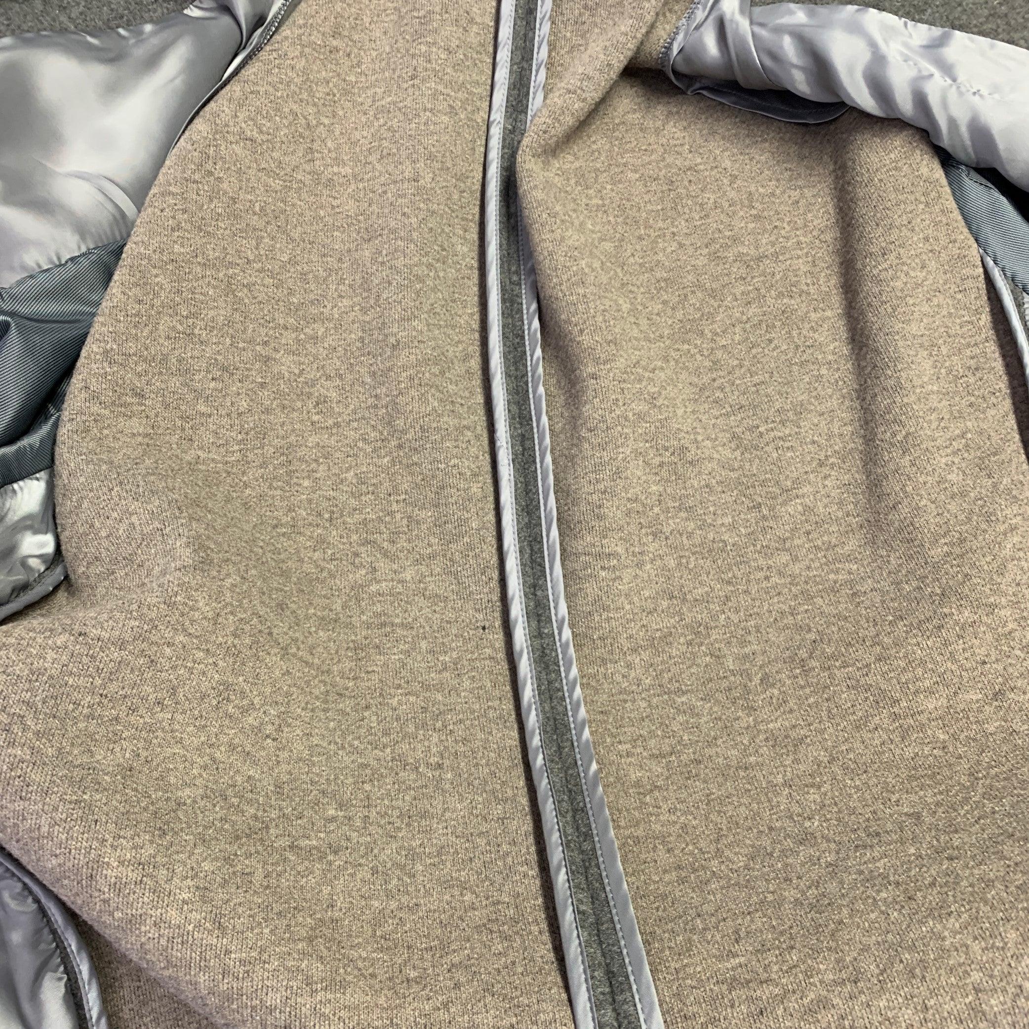 Uomo Calvin Klein Taglia 36 Cappotto in misto poliestere grigio erica in vendita