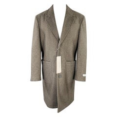 CALVIN KLEIN Size 36 Grey Heather Polyester Blend Coat