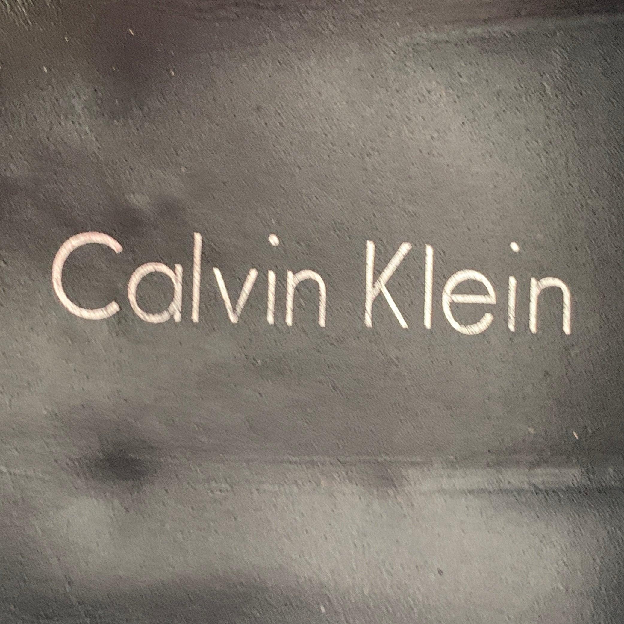 CALVIN KLEIN Size 9.5 Gareth Black Patent Leather Derby Lace-Up Shoes For Sale 4