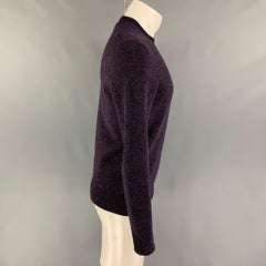 CALVIN KLEIN Size M Purple Heather Wool Polyamide Crew-Neck Sweater
