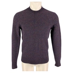 CALVIN KLEIN Size M Purple Heather Wool Polyamide Crew-Neck Sweater