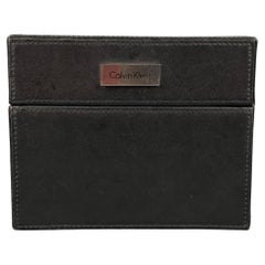 CALVIN KLEIN Size One Size Black Leather Mini Jewelry Watch Box