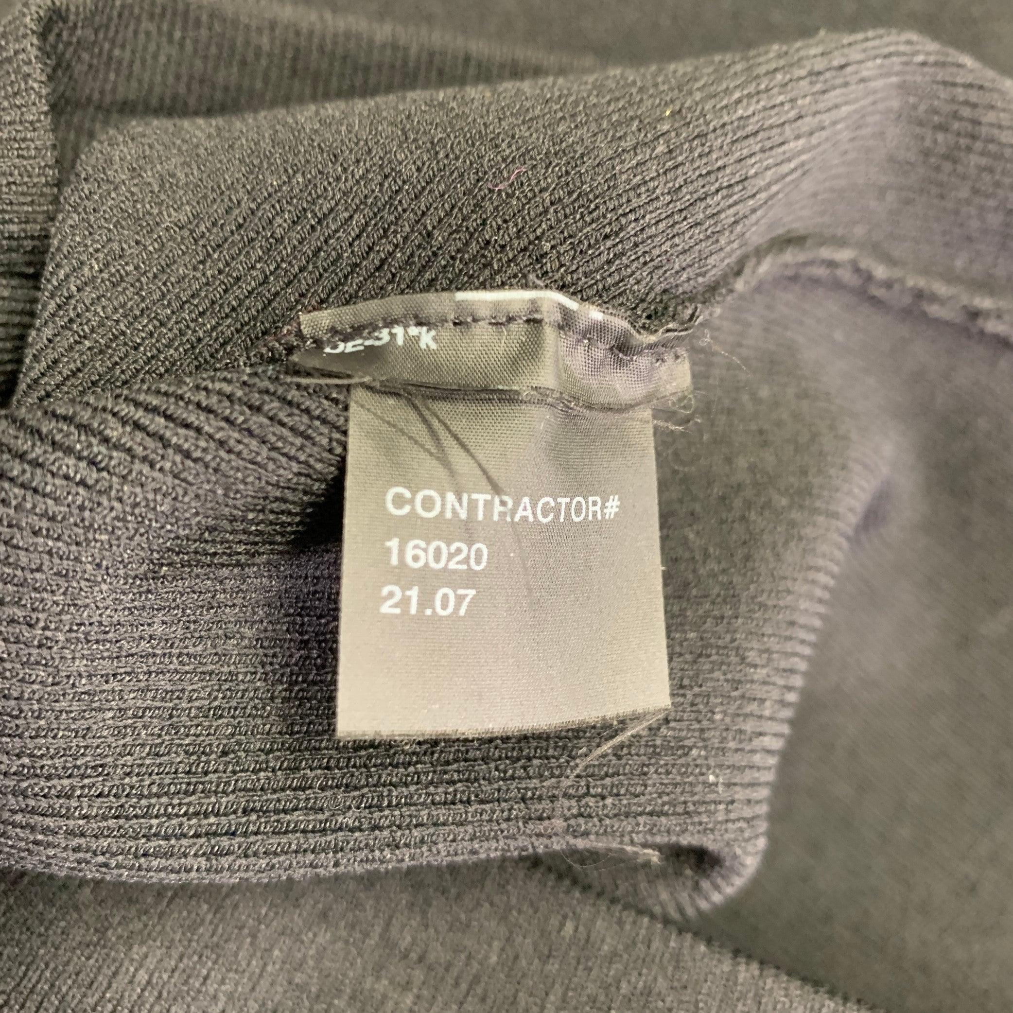CALVIN KLEIN Size XS Black Jersey Rib Knit Tank Dress For Sale 2
