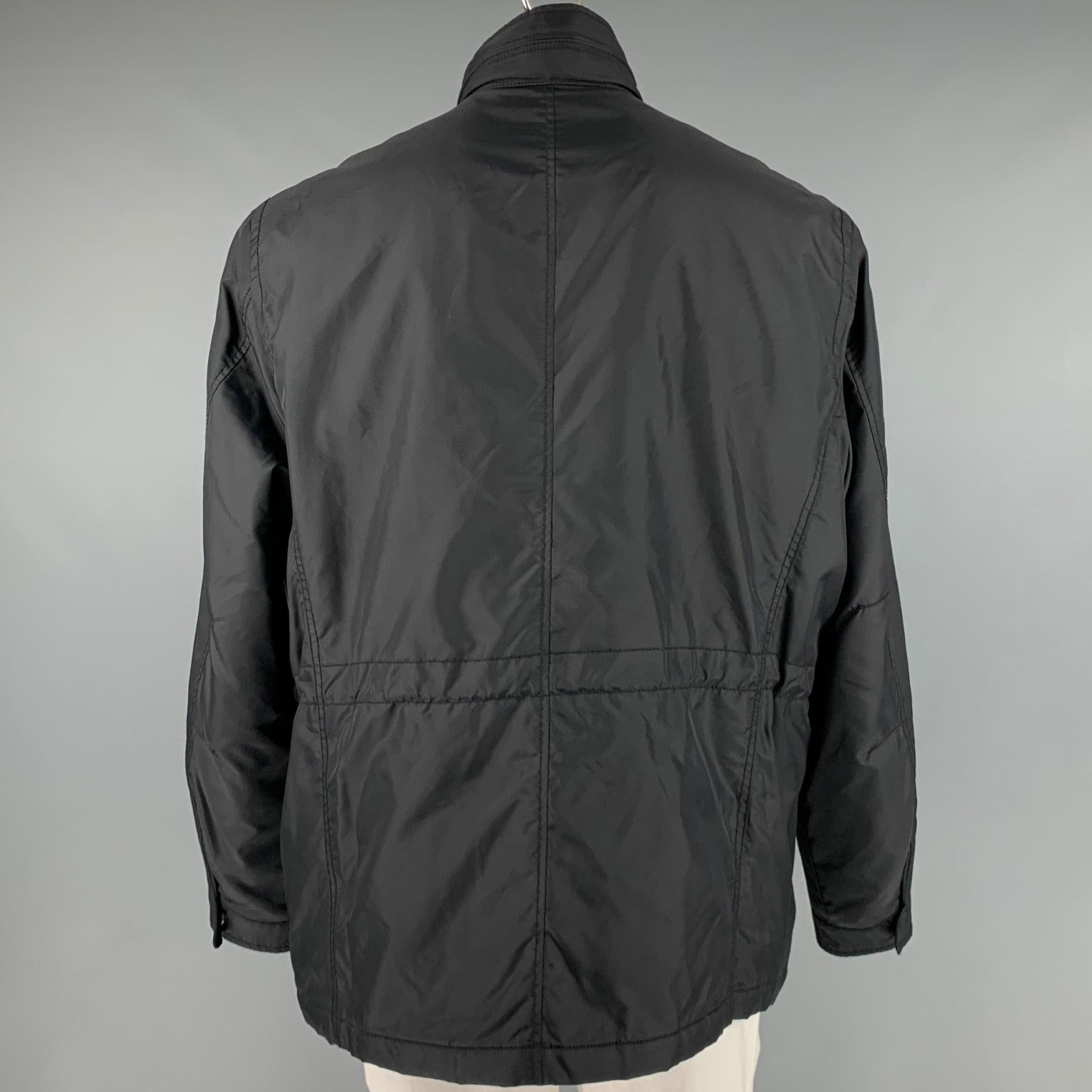 Men's CALVIN KLEIN Size XXL Black Polyester Multi-Pockets Jacket For Sale