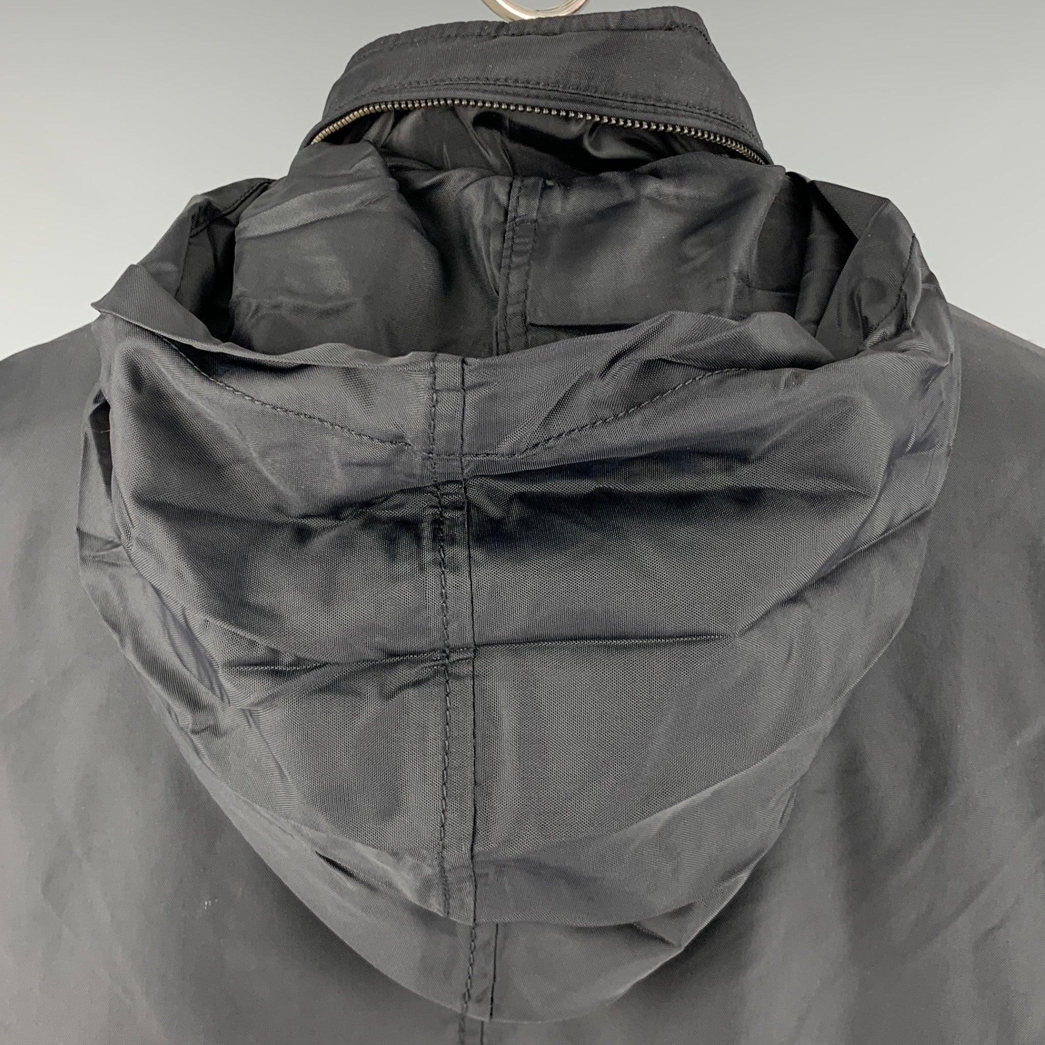 CALVIN KLEIN Size XXL Black Polyester Multi-Pockets Jacket For Sale 1