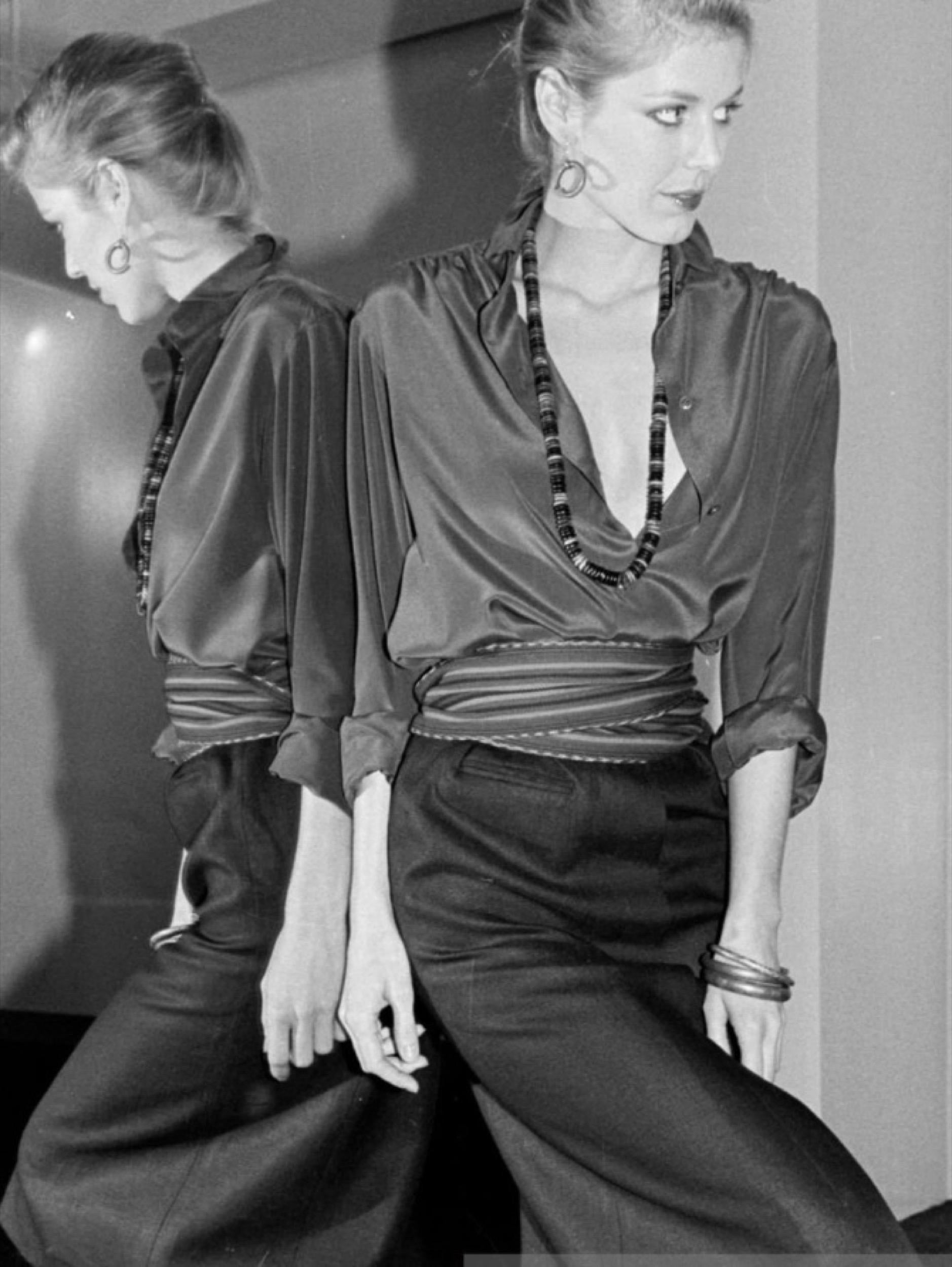 Calvin Klein Spring 1979 Wrap Belt Documented For Sale 9