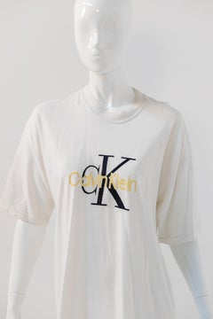 Calvin Klein White Oversize T-shirt with Brand