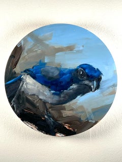 « Tout pour moi ? » (2024) par Calvin Lai, peinture à l'huile originale sur panneau