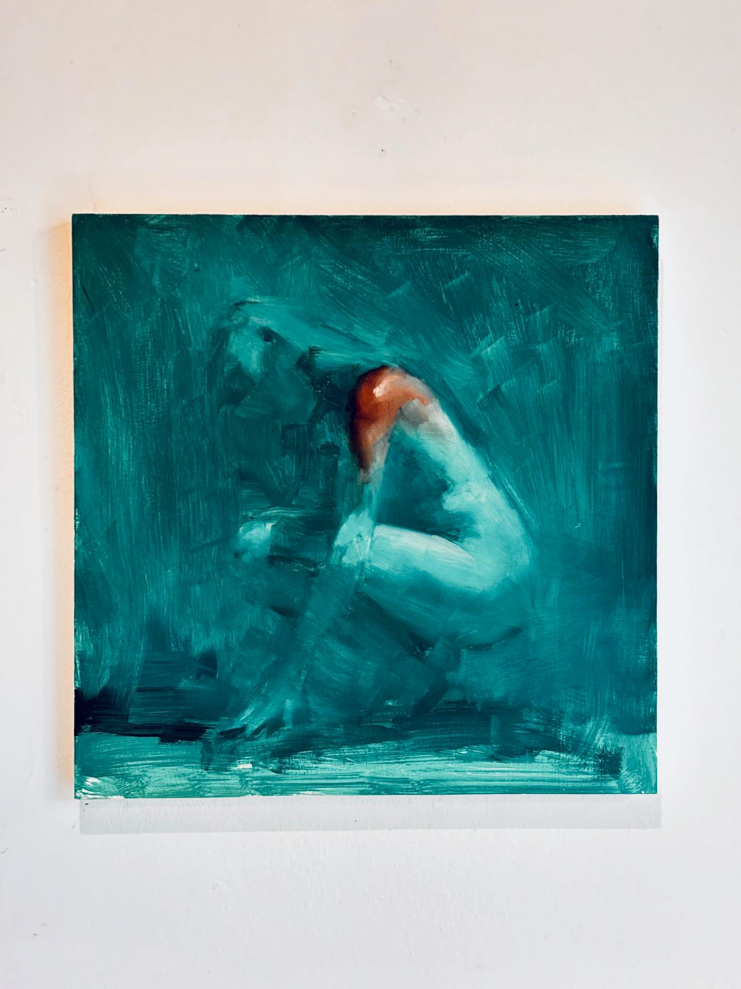 Chroma 29  - original figurativ abstrakt - weibliche form - zeitgenössische kunst – Painting von Calvin Lai