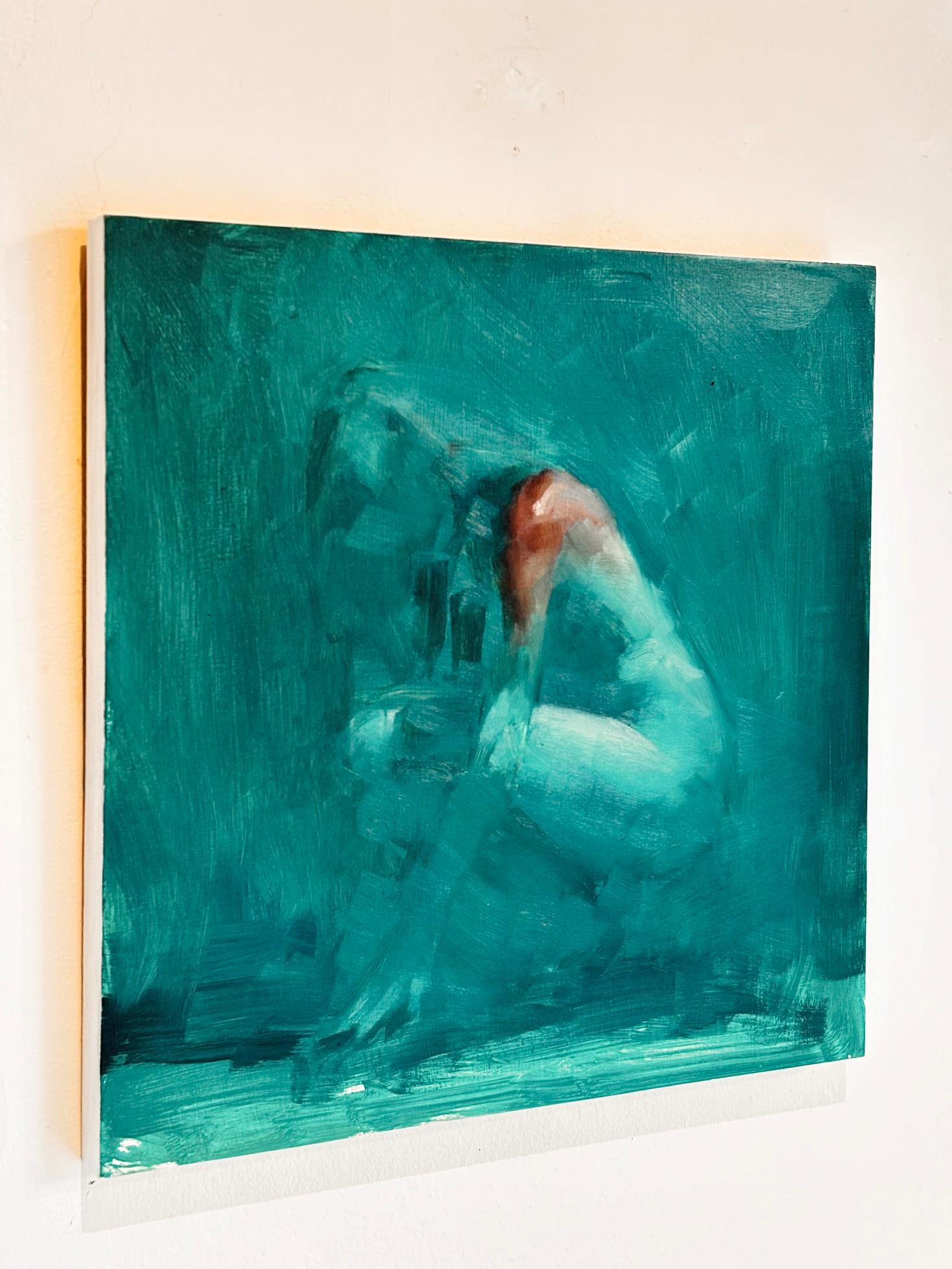 Chroma 29  - original figurativ abstrakt - weibliche form - zeitgenössische kunst (Abstrakter Impressionismus), Painting, von Calvin Lai