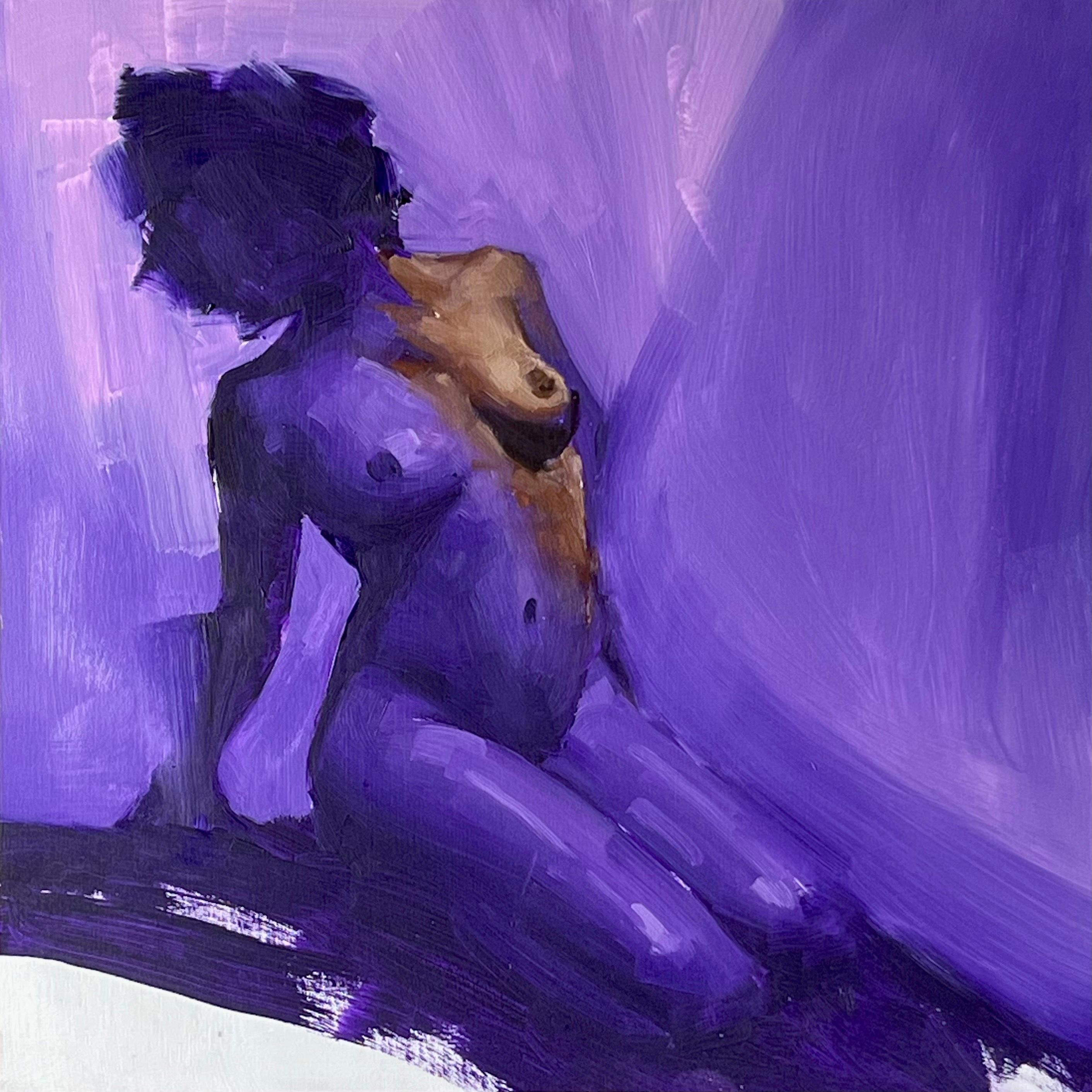 Figurative Painting di Calvin Lai - Chroma 36 - astratto figurativo originale - forma femminile - arte contemporanea