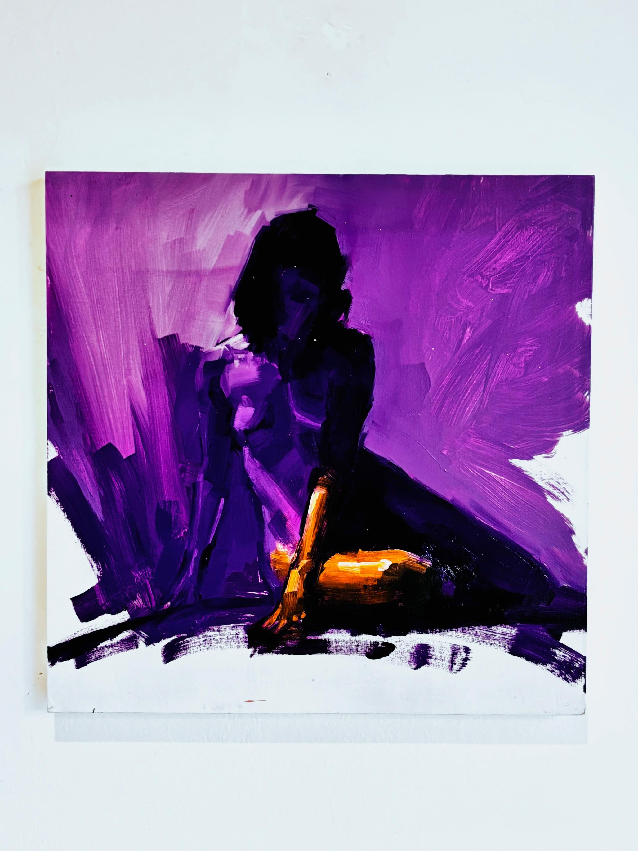 Chroma 38 - original figurativ abstrakt - weibliche form A - zeitgenössische kunst – Painting von Calvin Lai