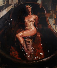 Circe - Contemporary realism portraiture human figure oil painting artwork art