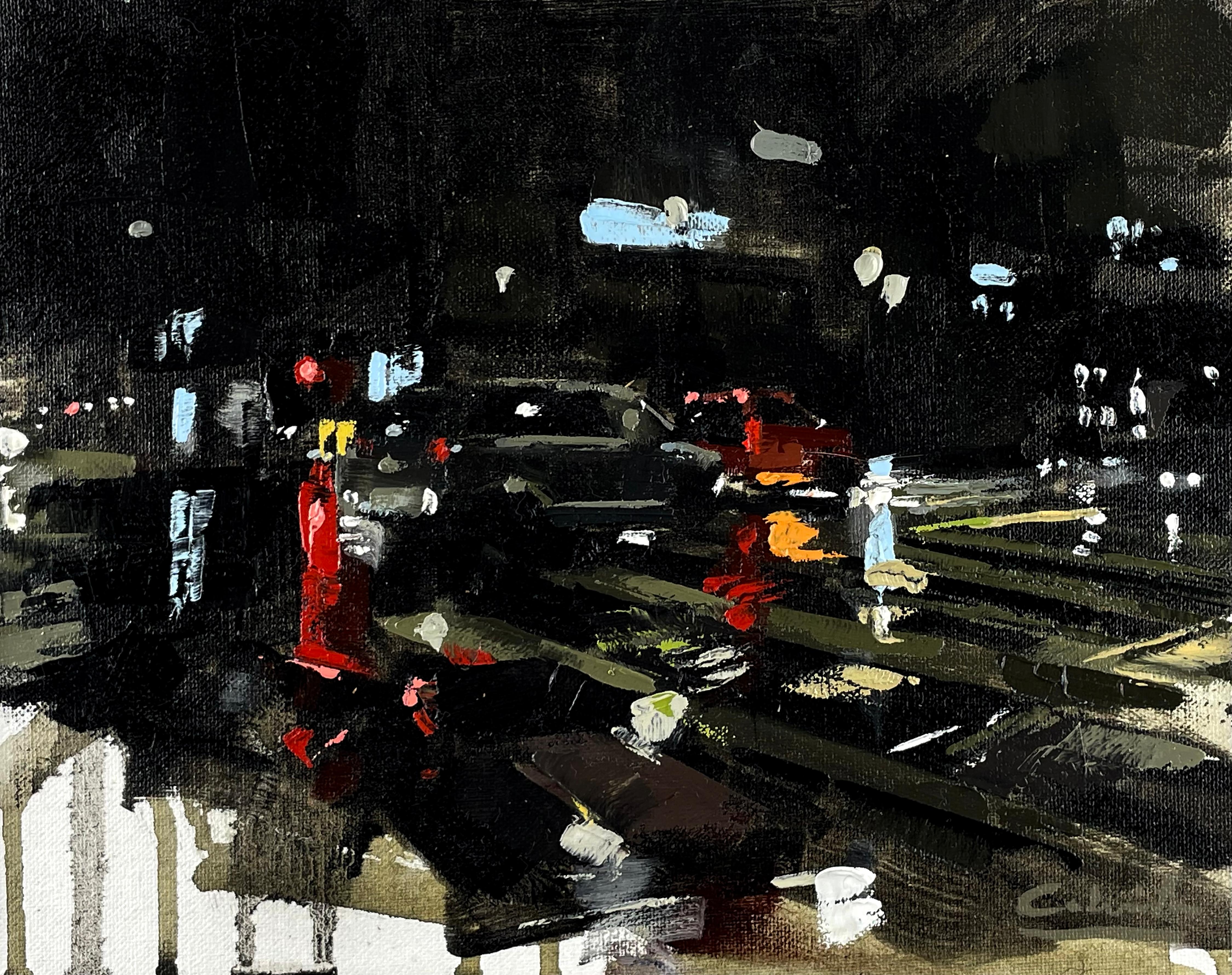 "Studio di paesaggio urbano 2", (2023) Pittura ad olio originale di Calvin Lai