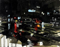 "Studio di paesaggio urbano 2", (2023) Pittura ad olio originale di Calvin Lai