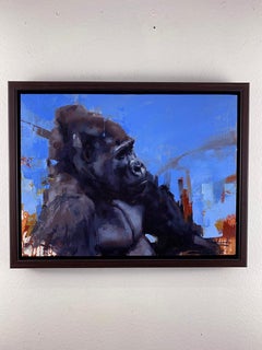 "Pensive Moment", (2022) Original Oil Painting by Calvin Lai