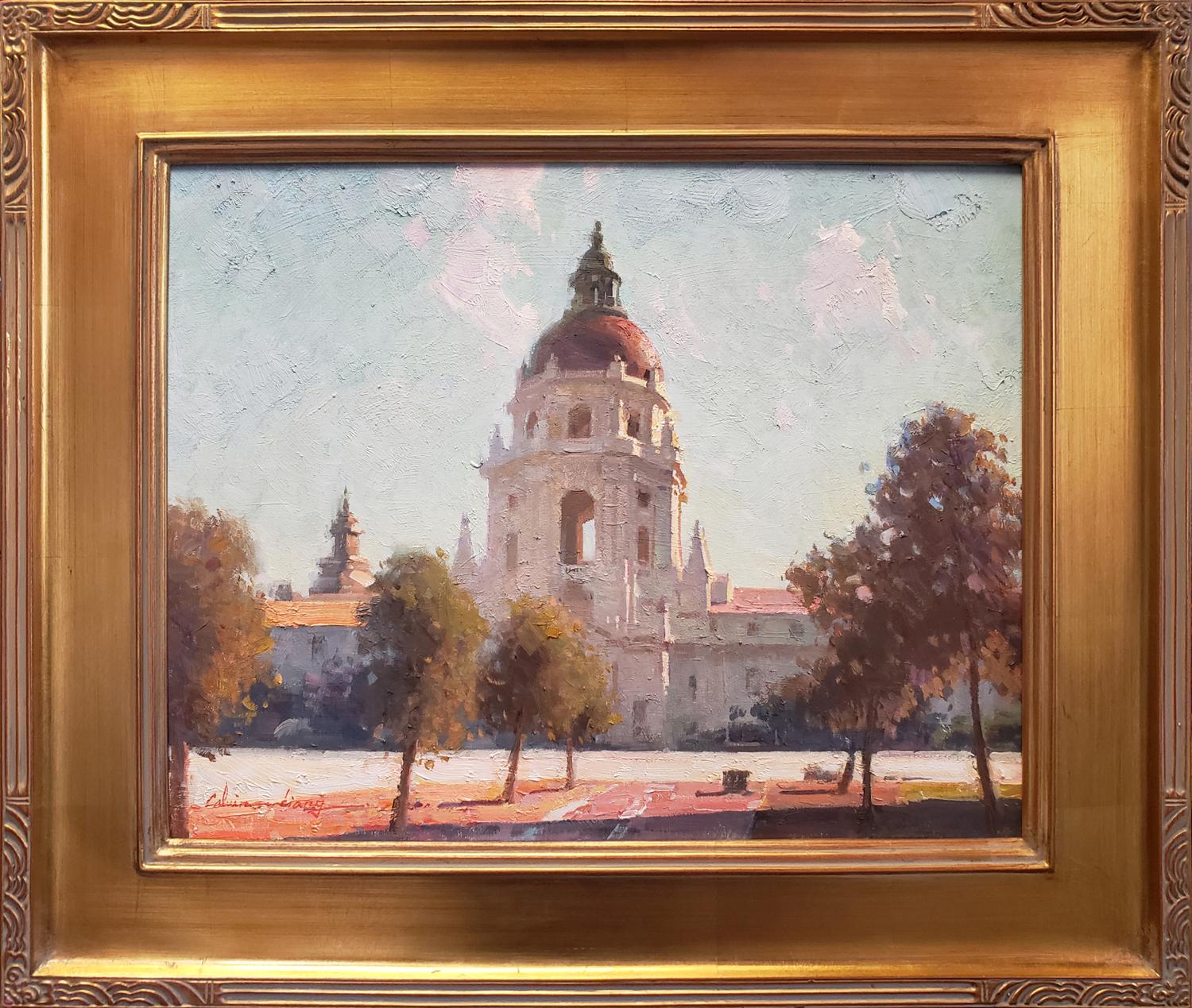 Calvin Liang Landscape Painting - Pasadena City Hall