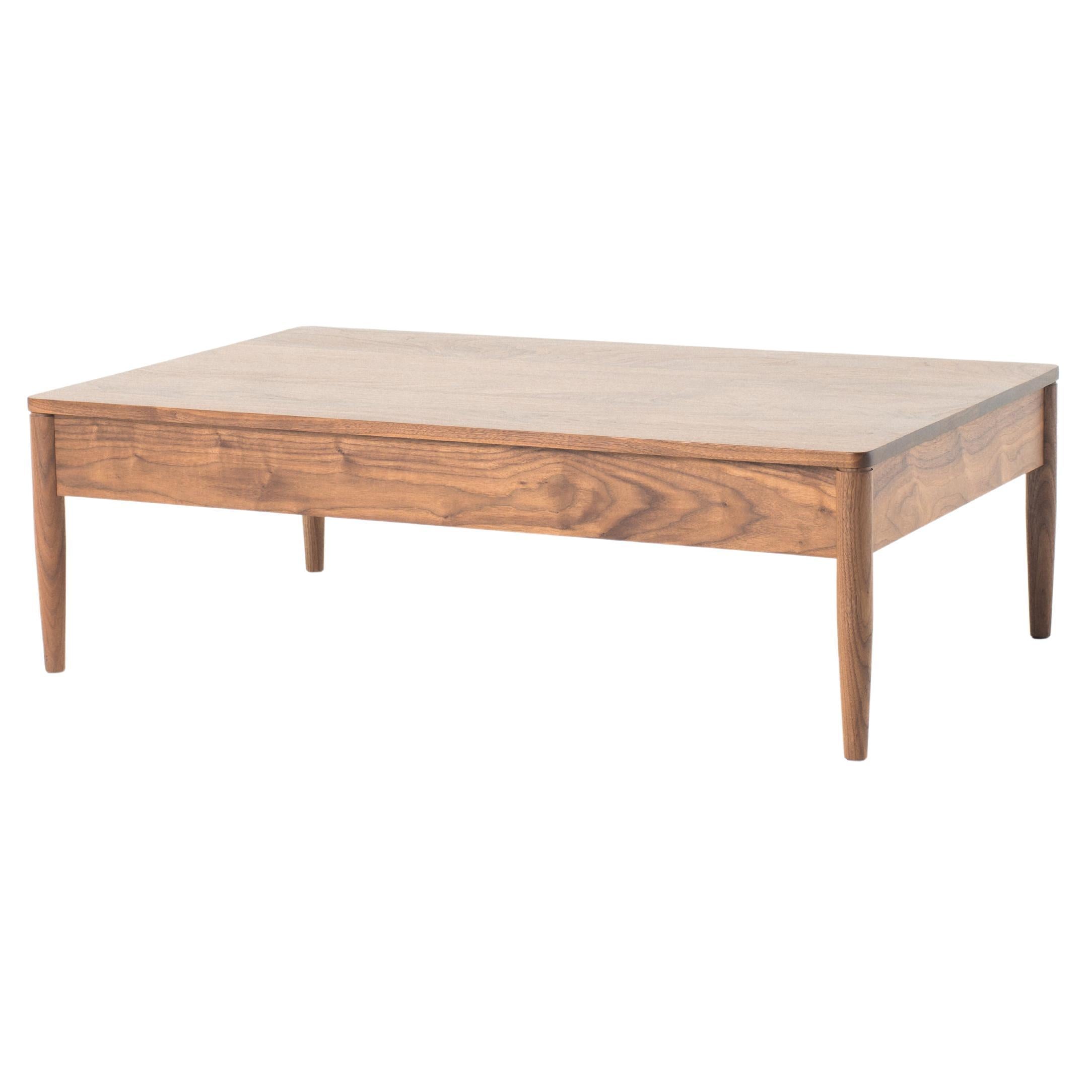 Calvin Low Table Medium, Handcrafted Solid Wood Coffee Table For Sale