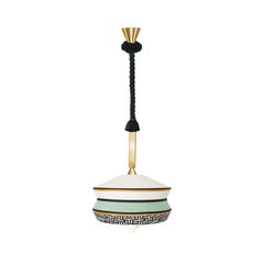 Calypso Antigua Outdoor Suspension Lamp in Satin Brass Structure