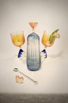 Calypso Bottle + Blue Glass