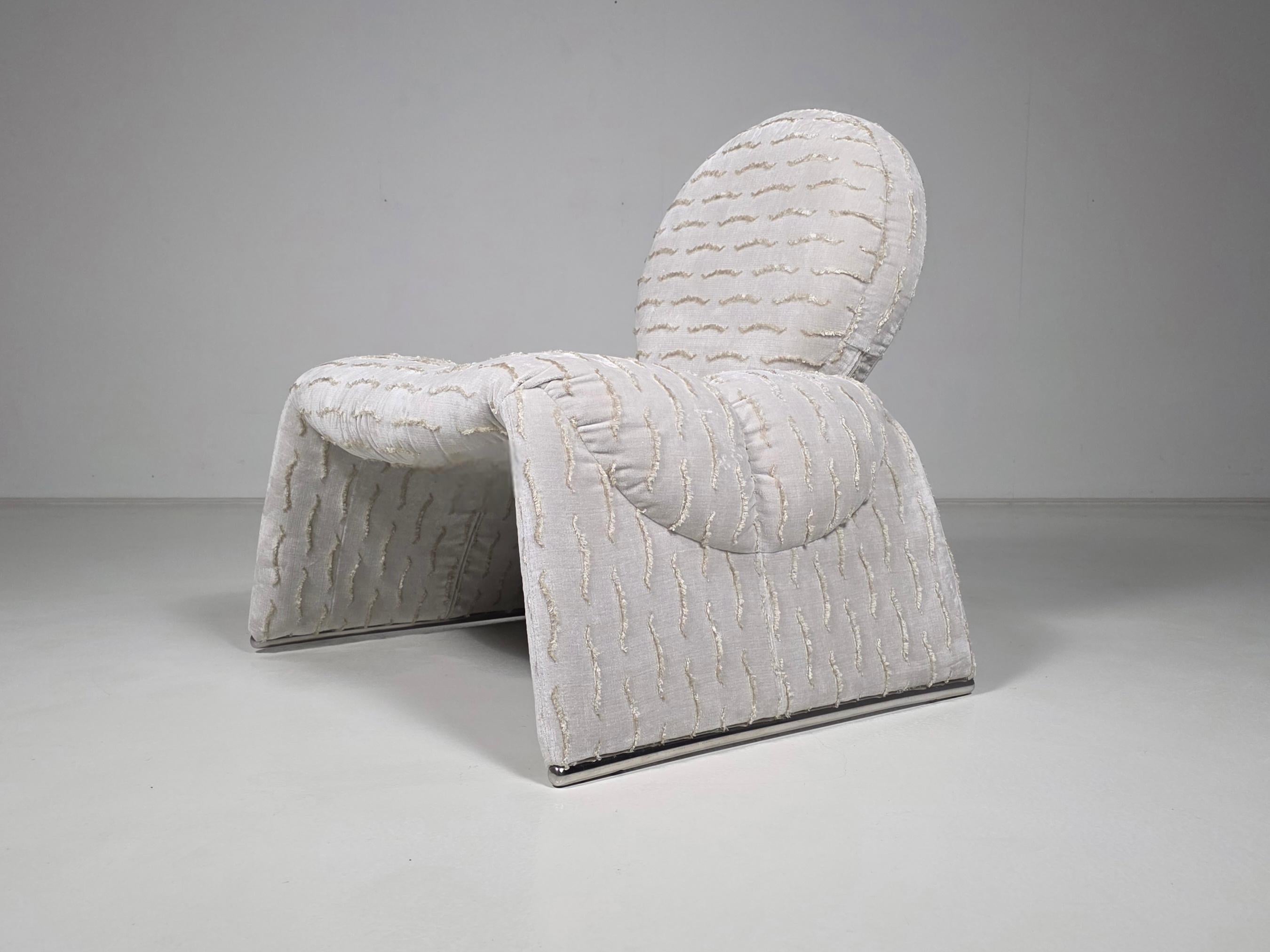 Italiano Calypso lounge chair by Vittorio Introini for Saporiti, 1970s in vendita