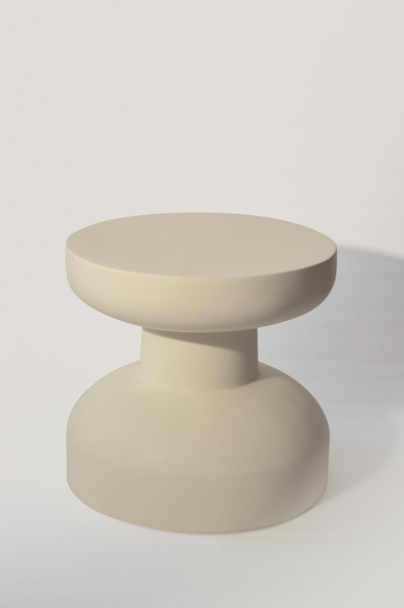Calyx is a simple and sculptural resin side table. Material and shape combine to give it an interesting, soft yet robust appearance, ideal both for interiors and exteriors, as an occasional or bedside table.

Every piece is hand-cast and moulded,